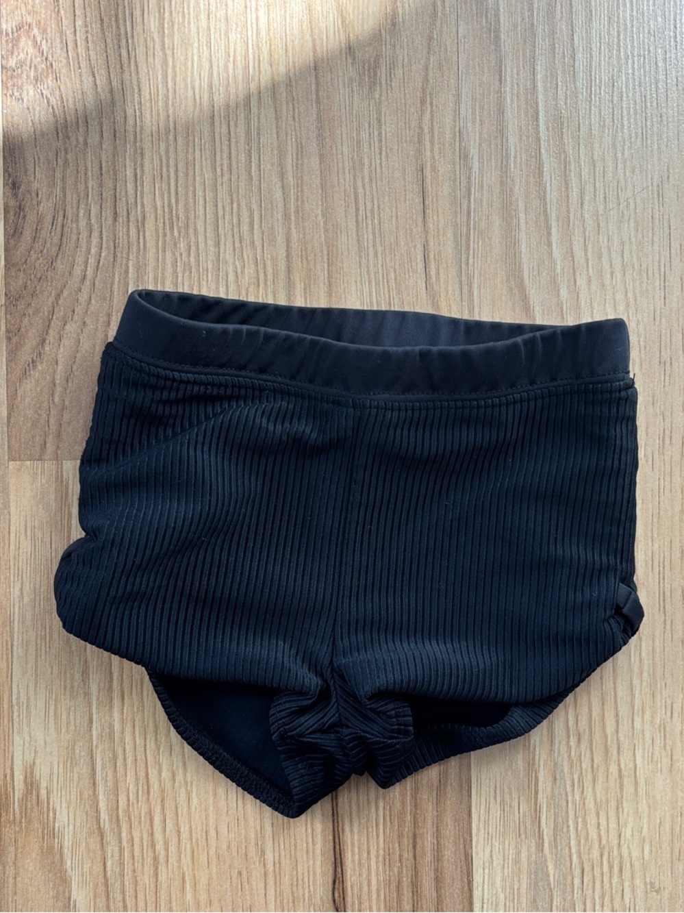 Tiger Friday Ribbed Black Shorts